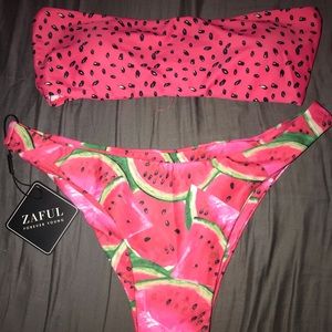 Watermelon Bandeau Bikini